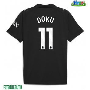 Manchester City Jeremy Doku #11 Bortatröja 2025-26 Kortärmad